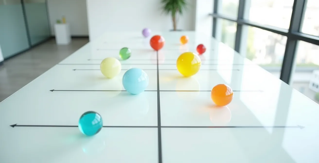 Visuelle Darstellung einer Impact-Effort-Matrix zur Touchpoint-Priorisierung