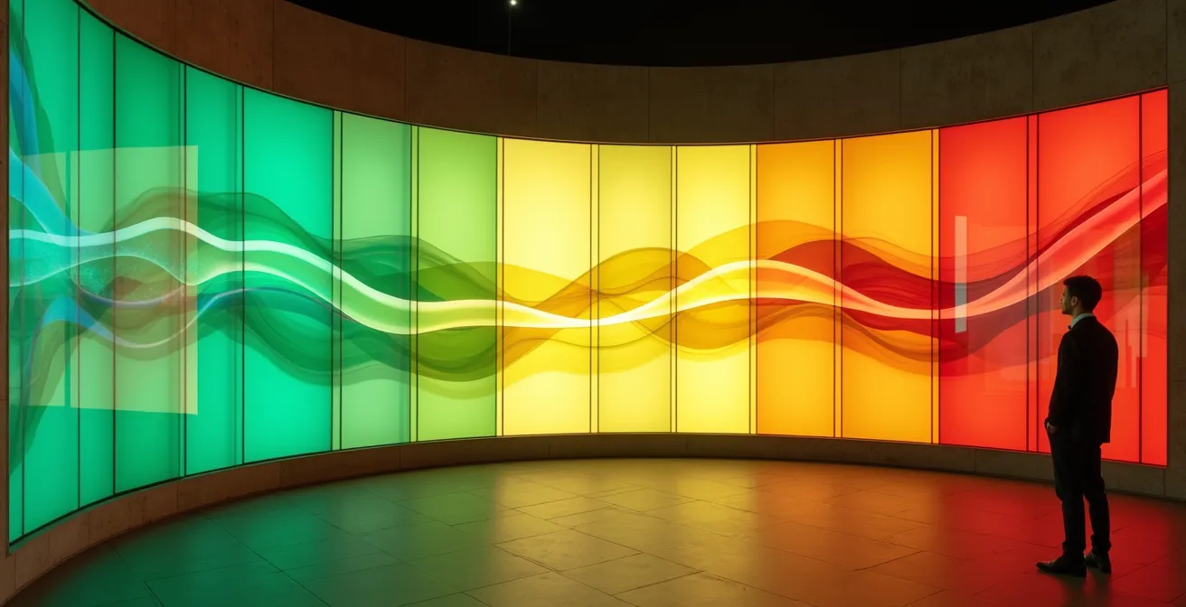 Farbcodierte Customer Journey Map mit Datenschutzstufen für Schweizer Unternehmen