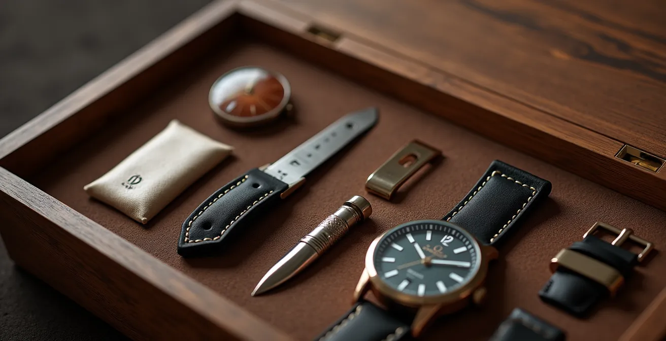 Exklusive Schweizer Handwerksprodukte in edler Holzbox mit Qualitätssiegel